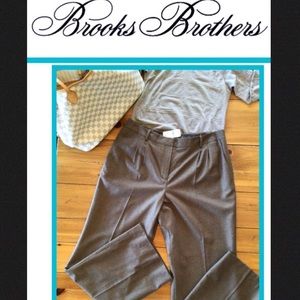 NWT BROOKS BROTHERS GORGEOUS LINED WOOL PANTS SZ14